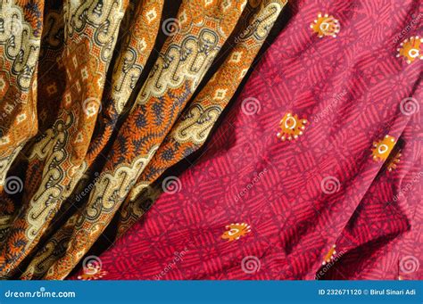 Pekalongan Batik Cloths stock vector. Illustration of traditional - 232671120