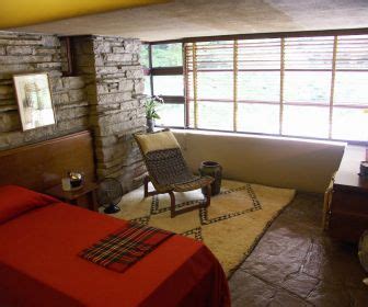 Bedroom, Fallingwater | Fallingwater interior, Frank lloyd wright homes ...