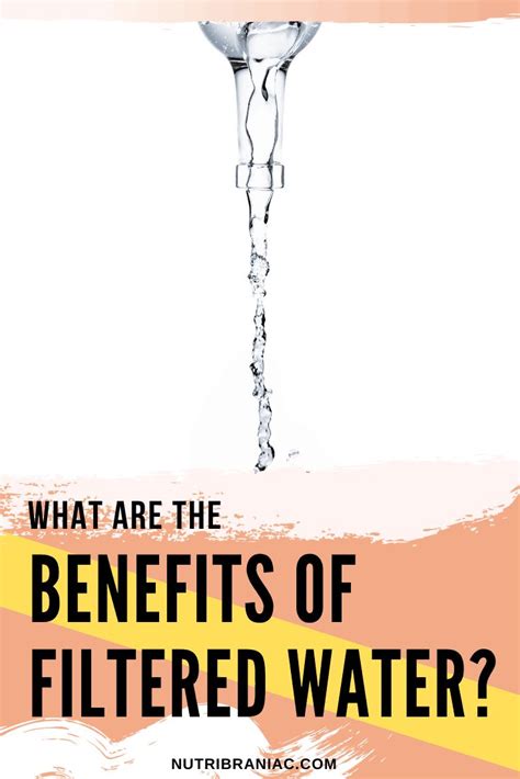 The Amazing Benefits of Filtered Water to Your Health | NutriBraniac | Water filter, Health and ...