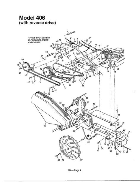 Parts Diagram Craftsman Rear Tine Tiller Transmission Diagra