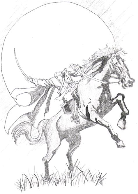 Headless Horseman Sketch at PaintingValley.com | Explore collection of ...