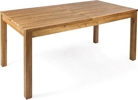 Buy Christopher Knight Home Wilson Outdoor Expandable Acacia Wood Dining Table , Teak Finish ...