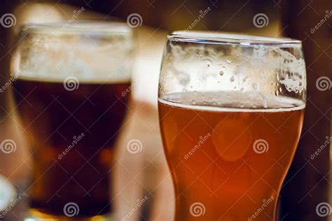 Beer glasses stock image. Image of beverages, malt, pints - 83589385