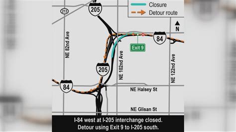 Portland weekend traffic closures: I-84 west closes at I-205 | kgw.com