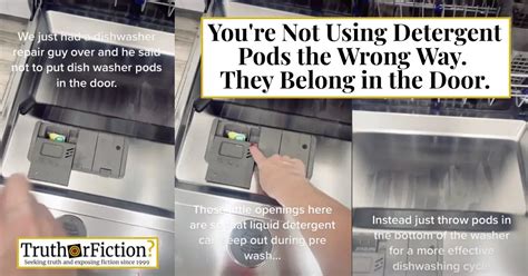 Do Dishwasher Pods Go in the Door or on the Bottom? – Truth or Fiction?