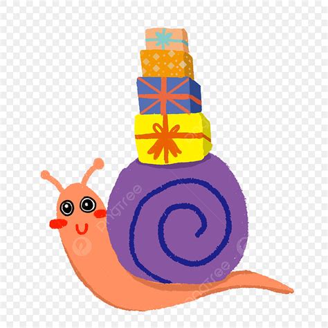 Snail PNG Picture, Hand Drawn Snail Snails Pink Snail Cartoon Snail, Purple Snail, Gift Box ...