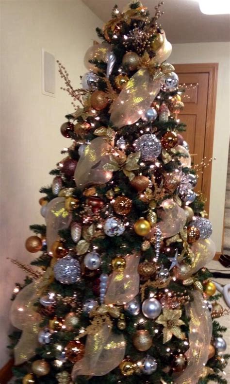 Oro,Plata, Mata theme Christmas tree "Gold, Silver and Bronze theme | Holiday christmas tree ...