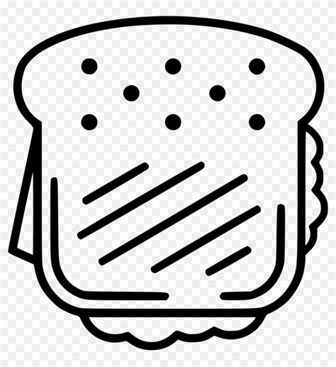 Png File - Sub Sandwich Clipart Black And White, Transparent Png - 938x980(#513021) - PngFind