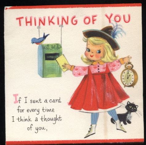 1000+ images about Vintage Thinking of You Cards on Pinterest | Vintage ...