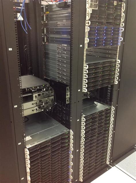 New rack of servers at Hivelocity. | Data center design, Data center ...