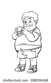 Obesity Clipart Black And White