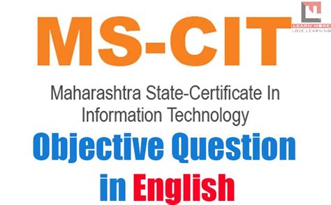 MS-CIT Final Exam Objective Regular Questions - Learn More