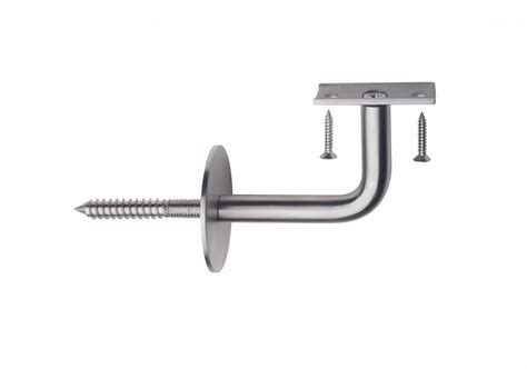 Stainless Steel Handrail Bracket With Round Plate - StairpartsOz | Stainless steel handrail ...