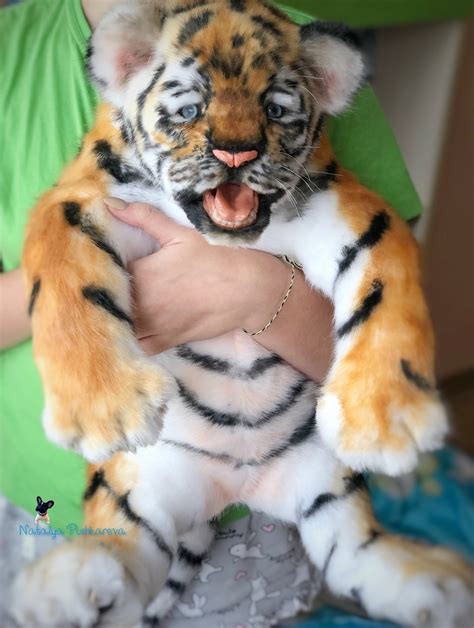 Realistic toy tiger cub 197 in 50 cm MADE TO ORDER | Etsy