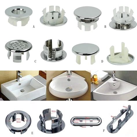 Aliexpress.com : Buy Home Bathroom Basin Overflow Cover 6 Assoeted Artistic Sink Overflow Spare ...