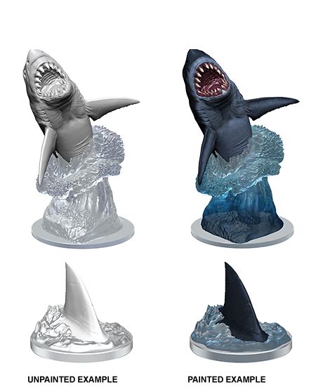 WizKids Deep Cuts Unpainted Miniatures Shark 5e – The Combat Company