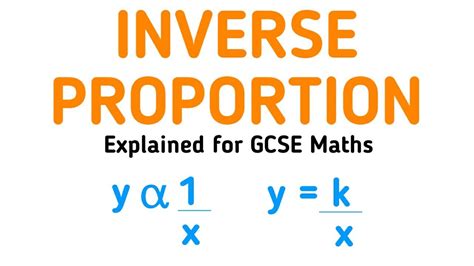 Inverse Proportion Explained & Examples - GCSE Maths Help - YouTube