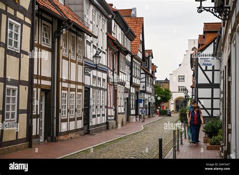 Alte Marktstraße, Altstadt, Hameln, Niedersachsen, Deutschland Stockfotografie - Alamy