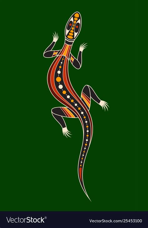 Aboriginal Lizard Painting