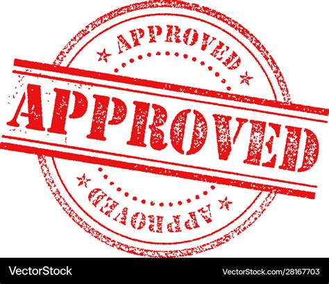 Approved stamp icon sign Royalty Free Vector Image