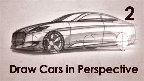 How to Draw Cars in Perspective Part 2 - YouTube