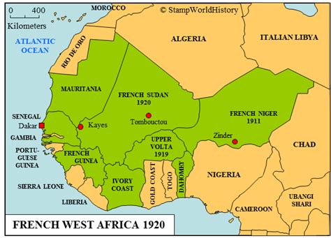 French West Africa Map | Cultural Map