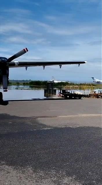 Juba International Airport after rain last week: Planes landing in ...