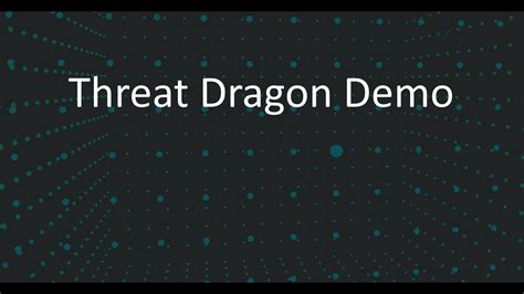 Training6-OWASP Threat Dragon (Threat Model) Demo - YouTube