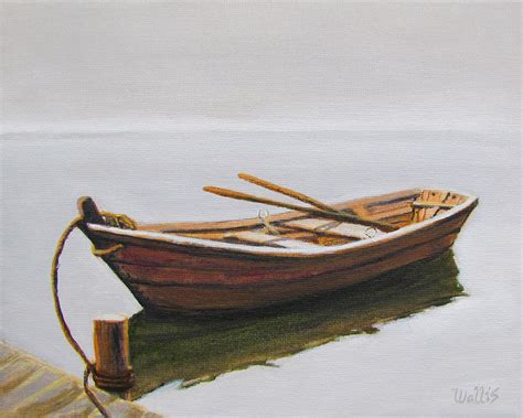 Row Boat #12 Painting by Charles Wallis