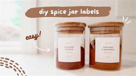 DIY SPICE JAR LABELS WITH CRICUT | Pantry Organization Labels // diy aesthetic kitchen ...