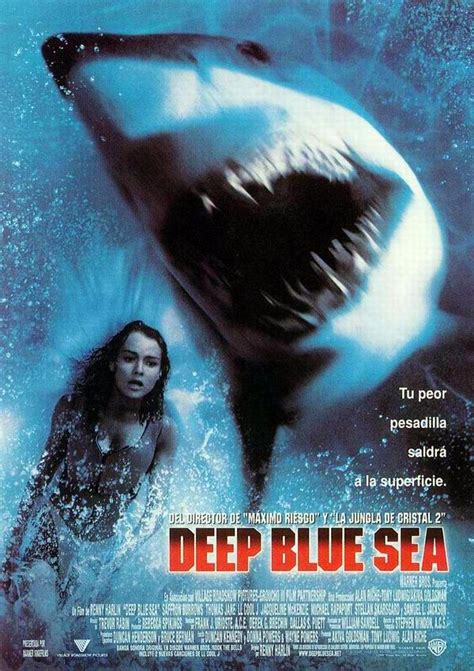 Deep blue sea [1999] | Deep blue sea movie, Blue sea movie, Deep blue sea 1999