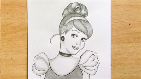 How to Draw Cinderella | Disney Princess Drawing | Pencil Sketch | Easy Step by Step - YouTube