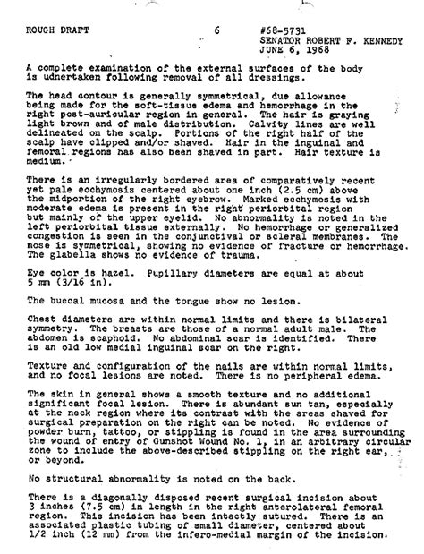 Coroner: Robert F. Kennedy Autopsy | The Smoking Gun