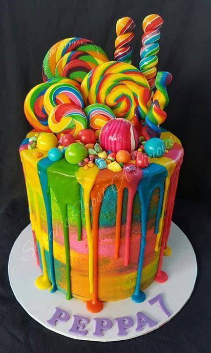 Rainbow candy cake by Sarah's Frost"A"Licious. | Rainbow birthday cake, Creative birthday cakes ...