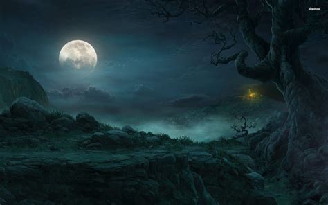 Free photo: Moon Forest Fantasy - Atmosphere, Fantasy, Fog - Free ...