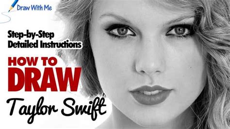 Draw Taylor Swift - Step-by-Step Drawing Tutorial