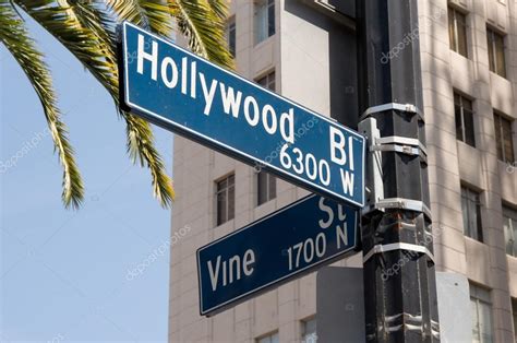 Hollywood and Vine street sign — Stock Photo © MSPhotographic #24850487