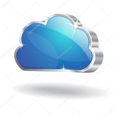 3d Cloud Vector Icon — Stock Vector © rizwanali3d #21350539