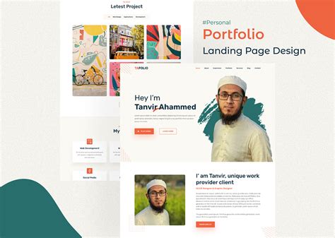 Personal Portfolio - Landing Page Design on Behance