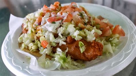 The 99 Cent Chef: 99 Cent Fish Taco from Tacos Baja - Cheap$kate Dining Video