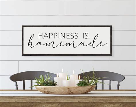 Kitchen Signs Kitchen Wall Decor Happiness is Homemade - Etsy