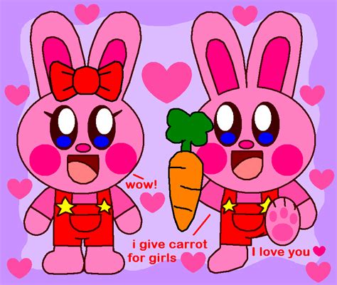Kirby Bunny Give Carrot for Kirby Bunny (Girls) by Num-Kirby on Newgrounds