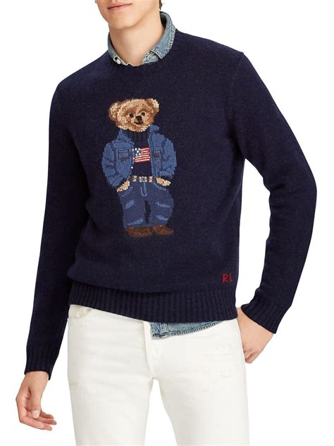 Polo Ralph Lauren Polo Bear Sweater in Blue for Men - Lyst