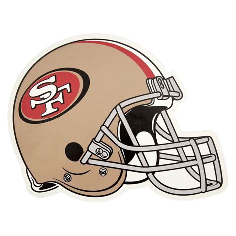 NFL San Francisco 49ers Large Outdoor Helmet Decal | Football helmets, 49ers helmet, Raiders helmet