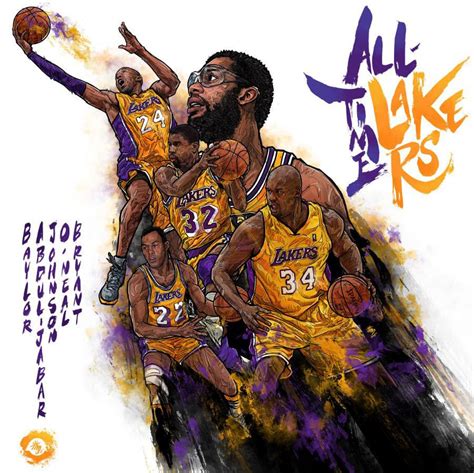 all-star LAKERS on Behance | Nba basketball art, Nba basketball ...