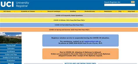 UCI Student Access | Student Portal