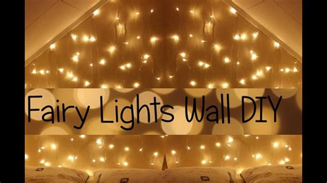 Fairy Lights Wall/Headboard DIY - YouTube