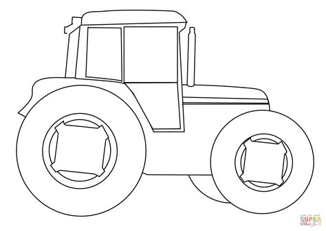 Farm Tractor coloring page | Free Printable Coloring Pages