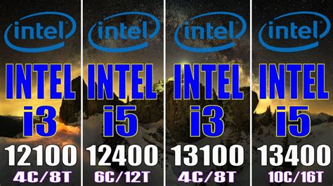 INTEL i3 12100 vs INTEL i5 12400 vs INTEL i3 13100 vs INTEL i5 13400 || PC GAMES TEST || - YouTube