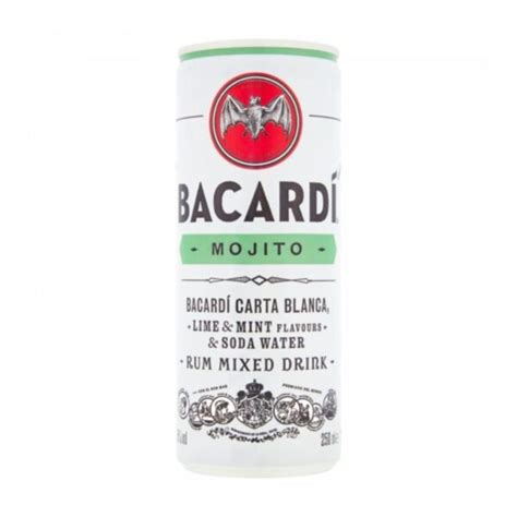 Bacardi Mojito Can 250ml | Bacardi Cans | Bacardi Mixer Drinkspantry.com